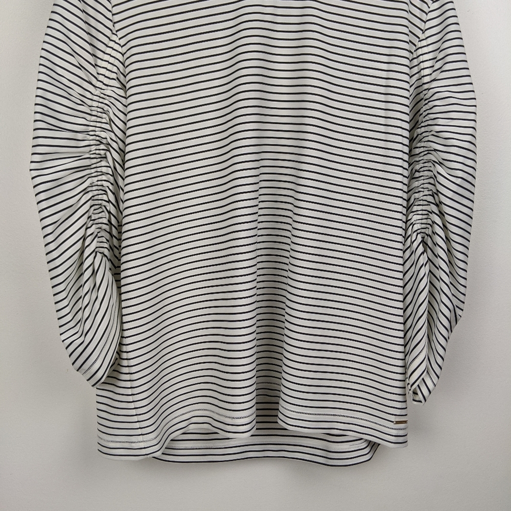 NWT Donna Karan New York Striped City Art Top - Picture 4 of 8